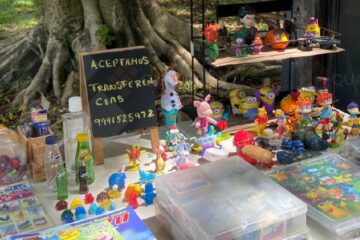 Objetos coleccionables en los tianguis de Mérida