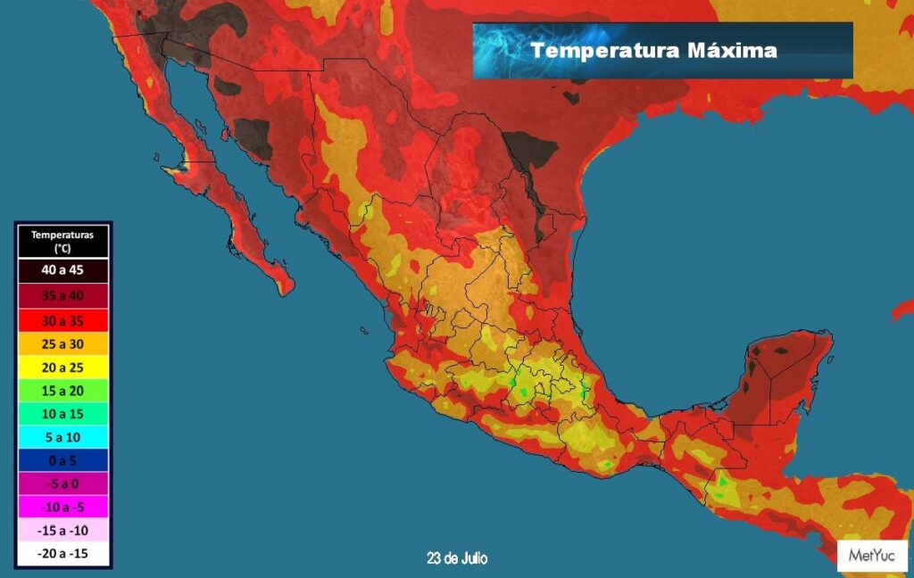 Temperaturas de México